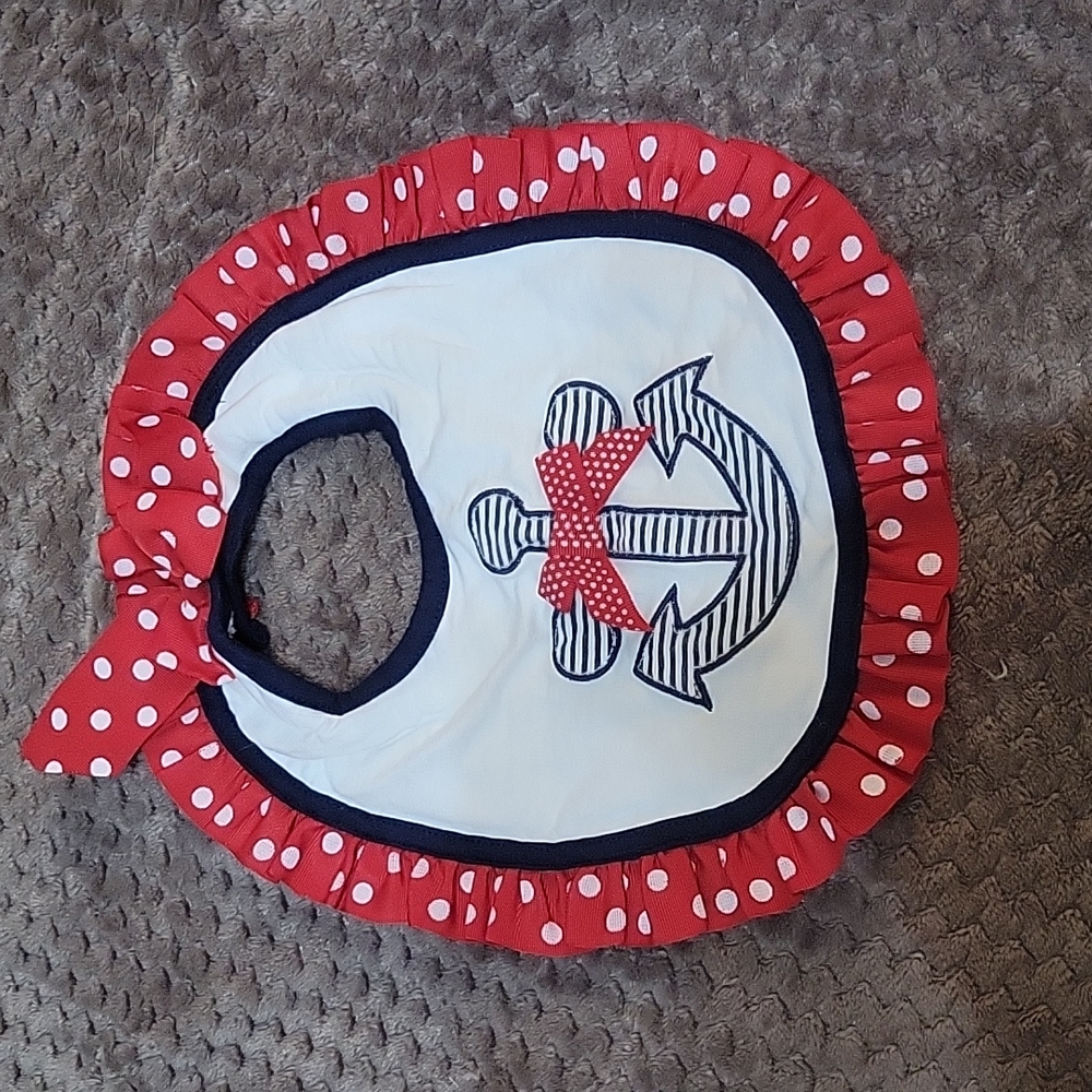 Red Anchor Bib